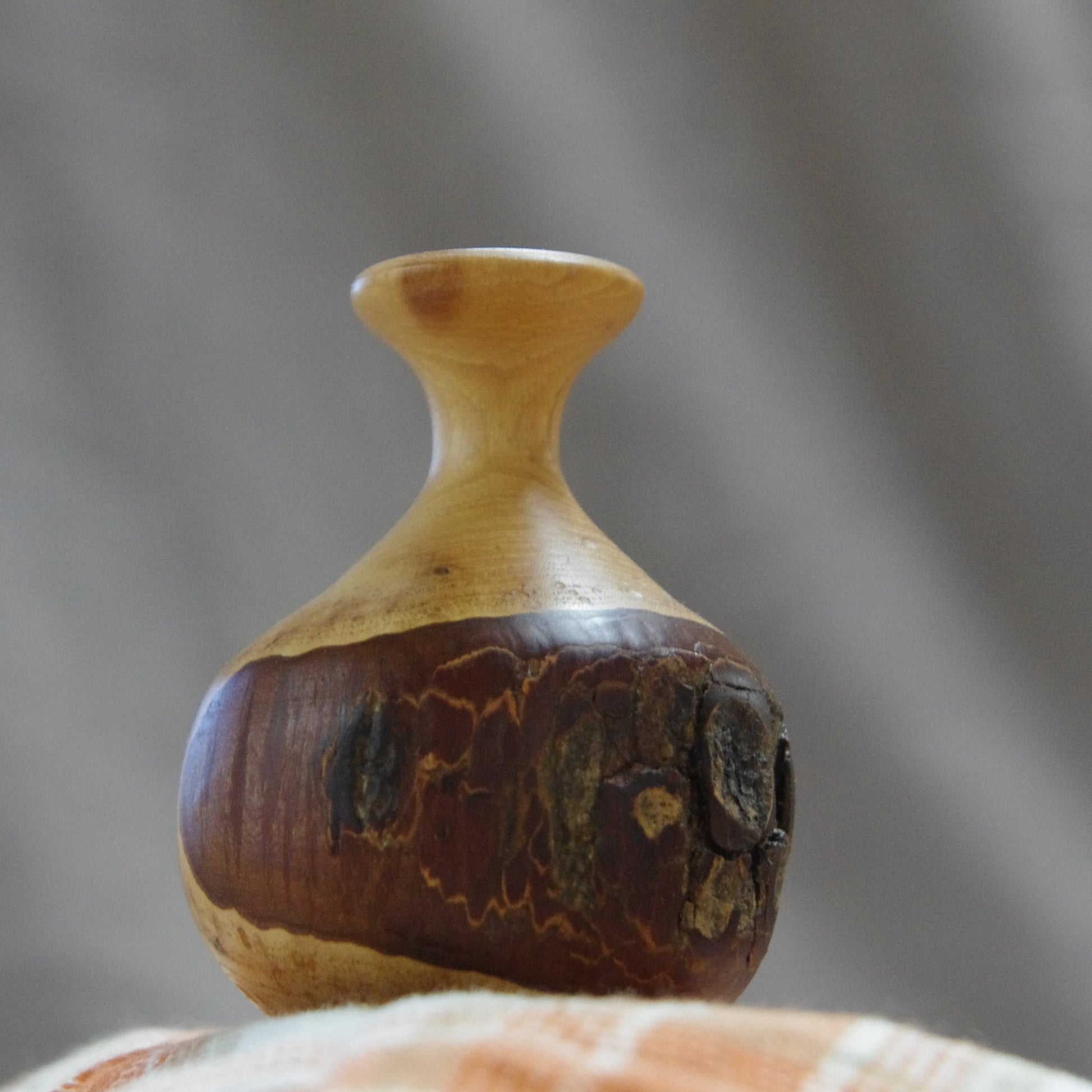 Hand-Turned Twig Vases – Small Rustic Wooden Bud Vases Handmade in Georgia | Hand-Turned Small Vases for Stems & Flowers | Natural Wood Finished with Mineral Oil & Beeswax