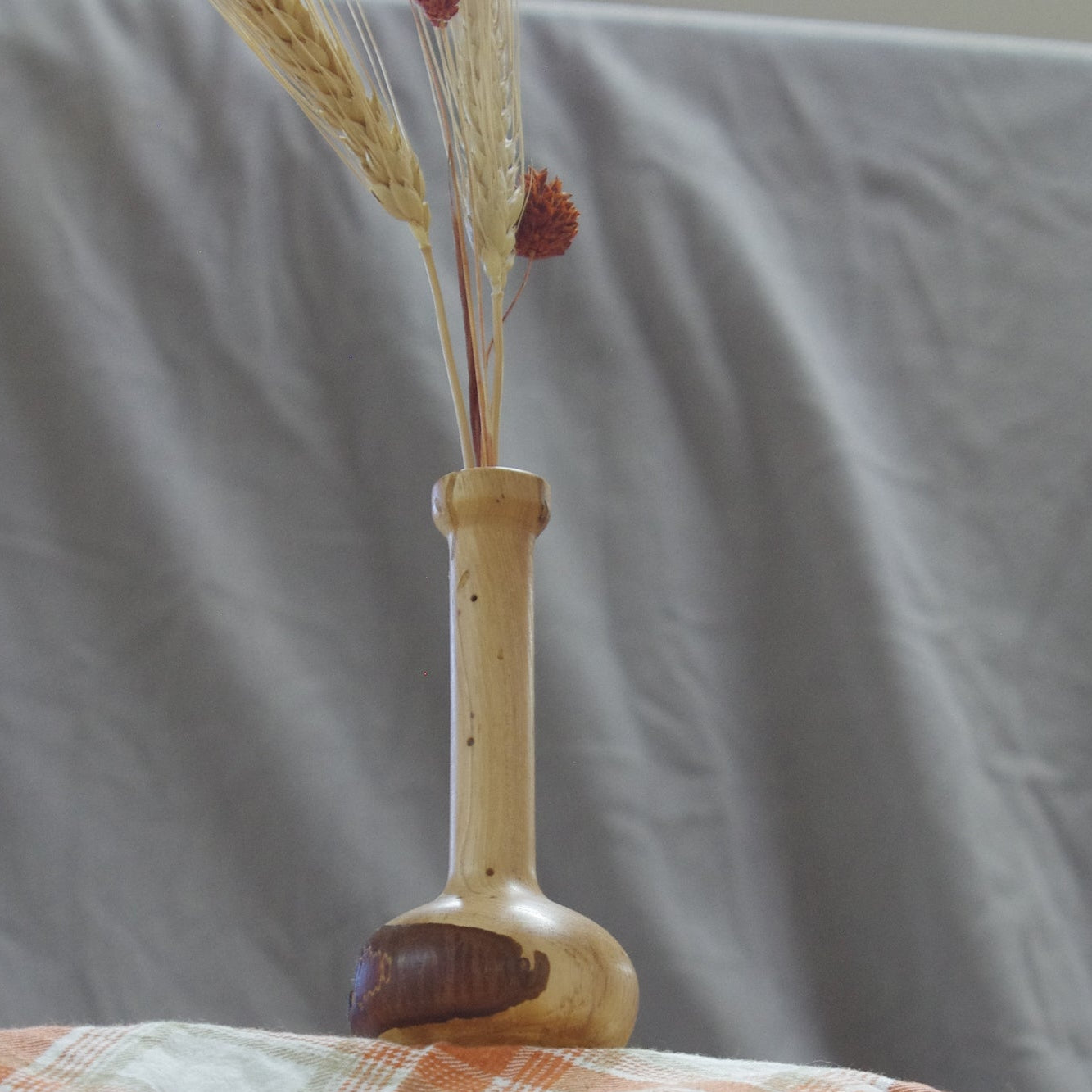 Hand-Turned Twig Vases – Small Rustic Wooden Bud Vases Handmade in Georgia | Hand-Turned Small Vases for Stems & Flowers | Natural Wood Finished with Mineral Oil & Beeswax